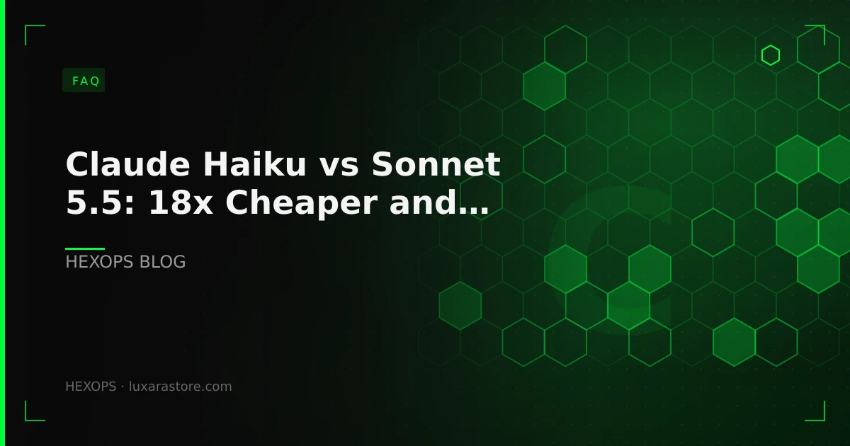 Claude Haiku vs Sonnet 5.5: 18x Cheaper and Just as Accurate in a Thre