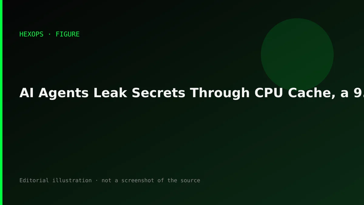 HEXOPS illustration: AI Agents Leak Secrets Through CPU Cache, a 9.2 Brotli Flaw Breaks HTTP, and Block Ships a Text-Fre