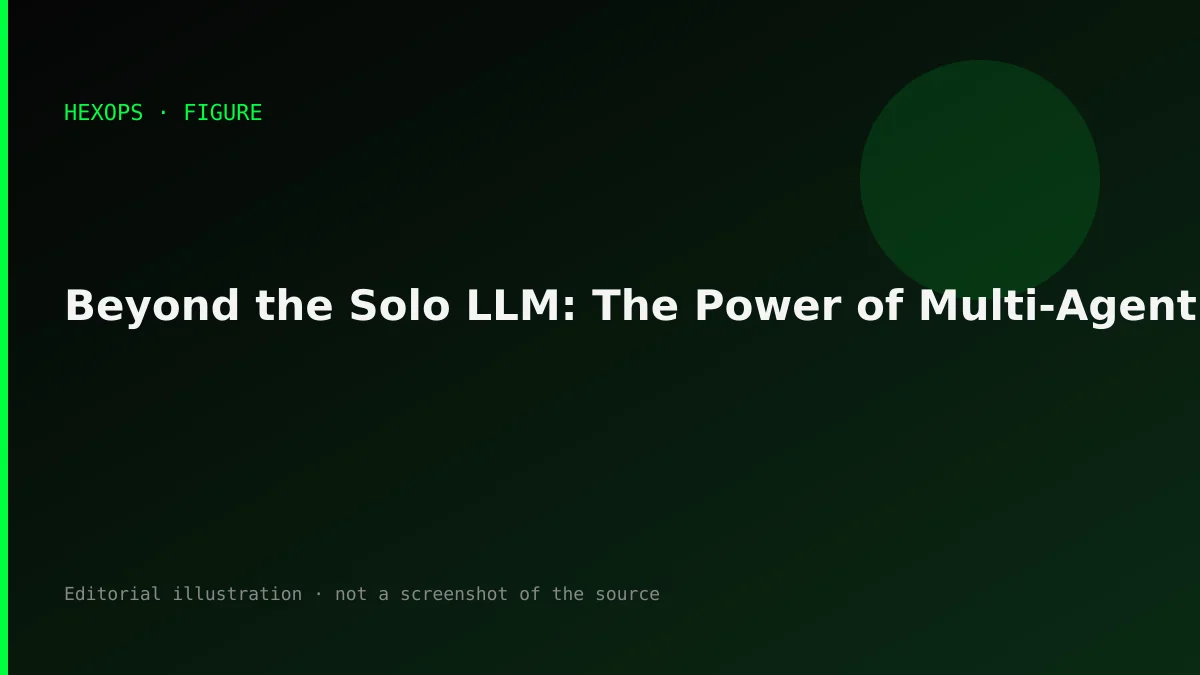 HEXOPS illustration: Beyond the Solo LLM: The Power of Multi-Agent Orchestration