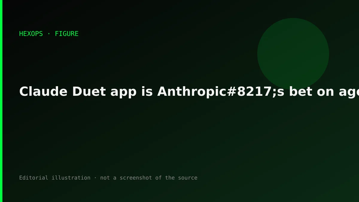 HEXOPS illustration: Claude Duet app is Anthropic’s bet on agents