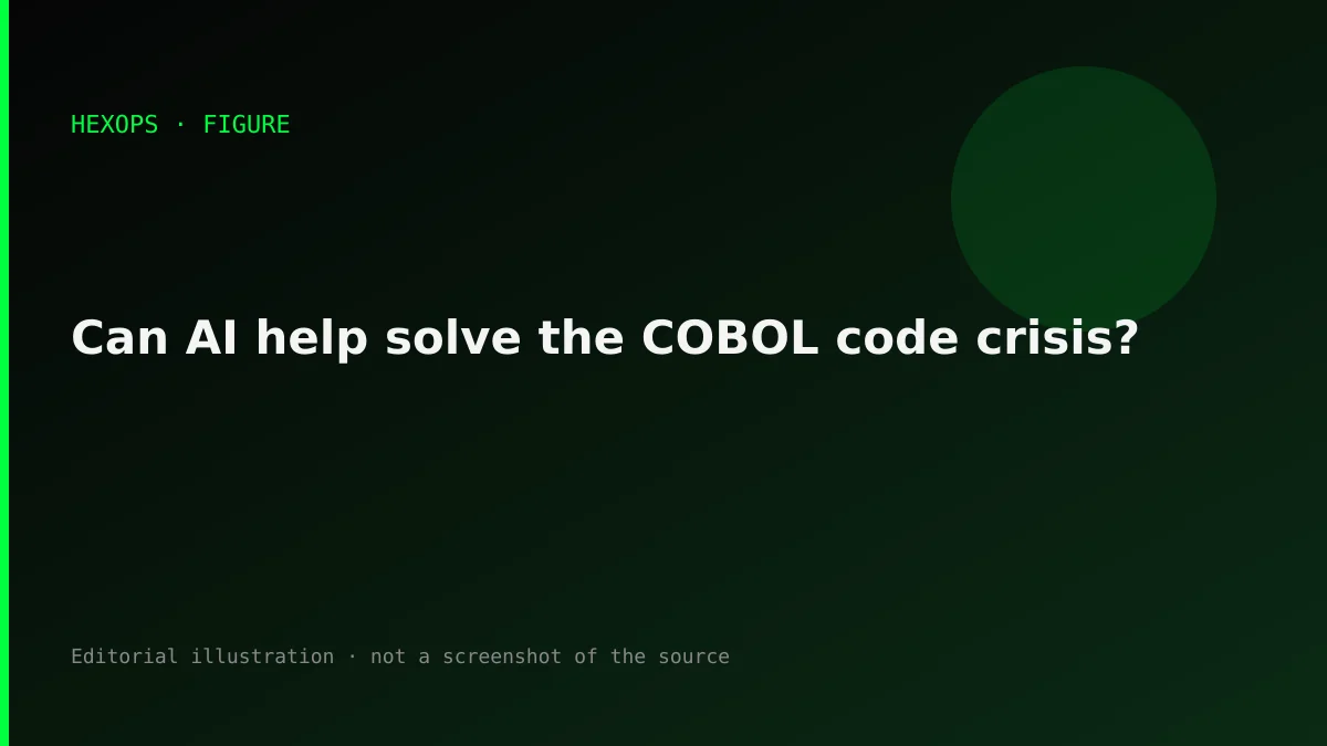 HEXOPS illustration: Can AI help solve the COBOL code crisis?