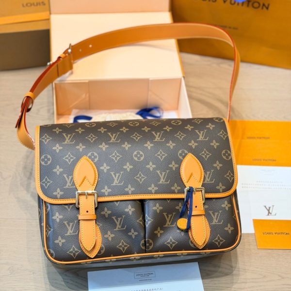 Louis Vuitton brown with tan trim satchel · LX-20260707221805671200121