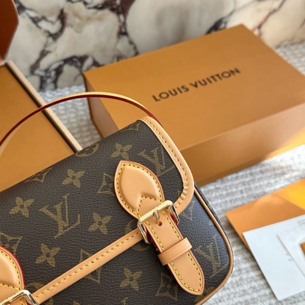 Louis Vuitton brown with beige trim satchel · 19x16