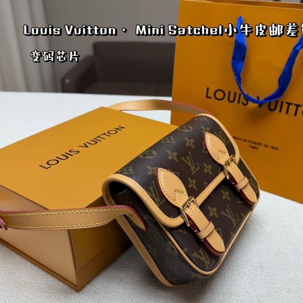 Louis Vuitton brown with beige trim Satchel · 20