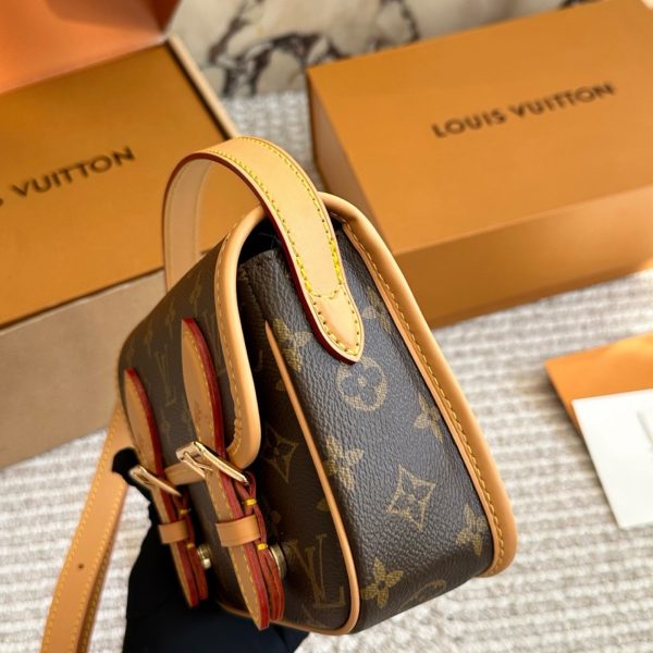 Louis Vuitton brown with beige trim satchel · 19x16