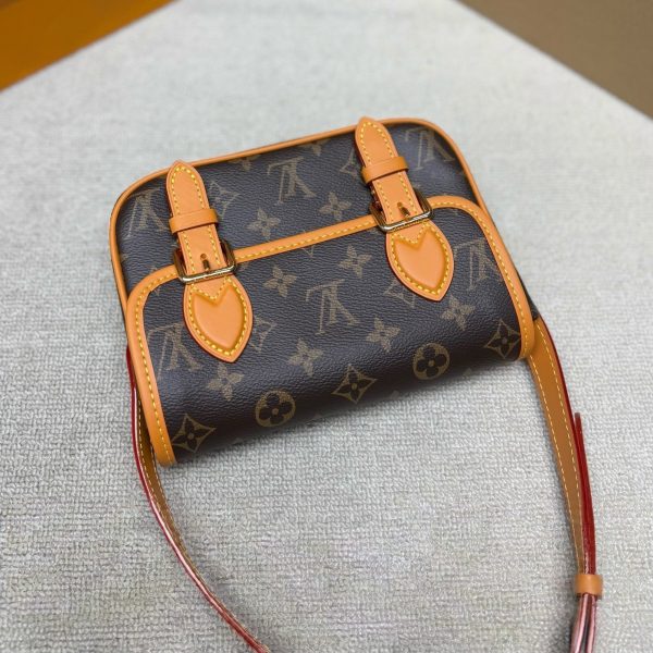 Louis Vuitton brown with orange trim satchel · 19.5 · LX-2026072221401