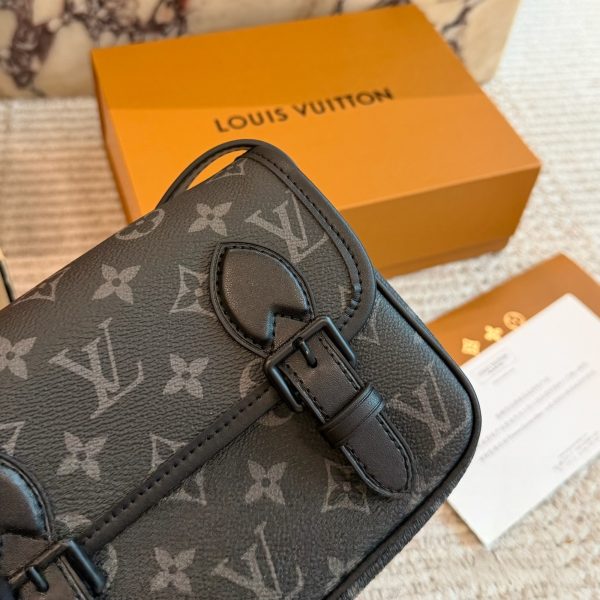 Louis Vuitton brown with orange trim satchel · 19.5×15×7