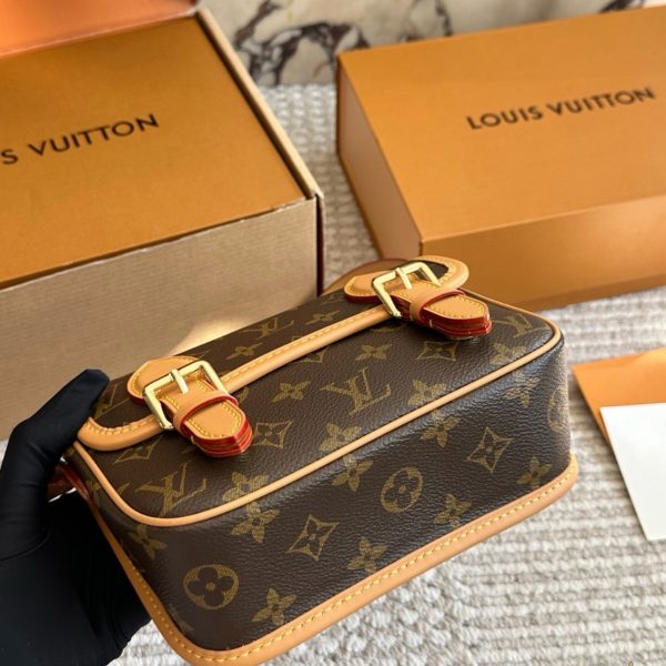 Louis Vuitton brown with beige trim satchel · 19x16