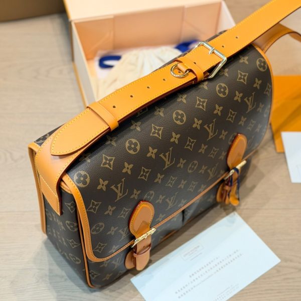 Louis Vuitton brown with tan trim satchel · LX-20260707221805671200121