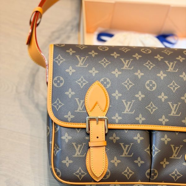 Louis Vuitton brown with tan trim satchel · LX-20260707221805671200121