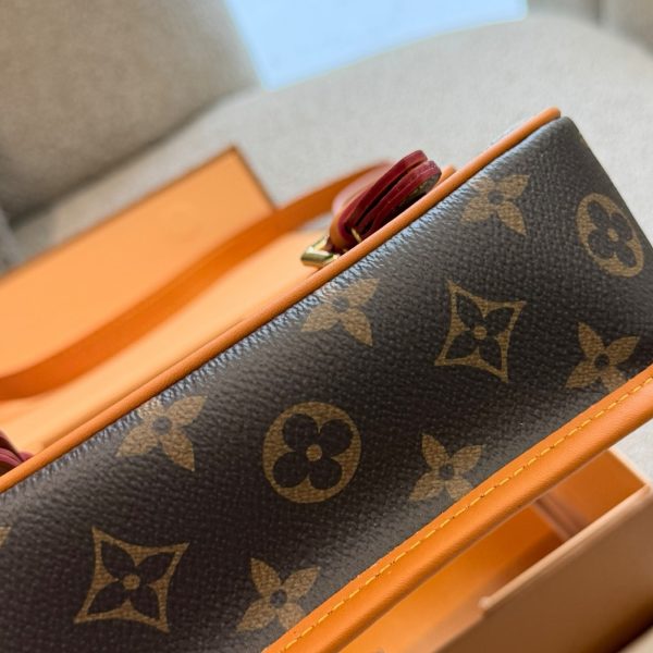 Louis Vuitton two-tone brown and tan, black and dark gray monogram sat