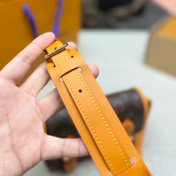Louis Vuitton brown with orange trim satchel · 19.5 · LX-2026072221401