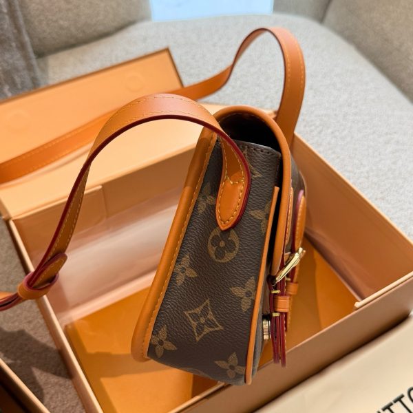 Louis Vuitton two-tone brown and tan, black and dark gray monogram sat