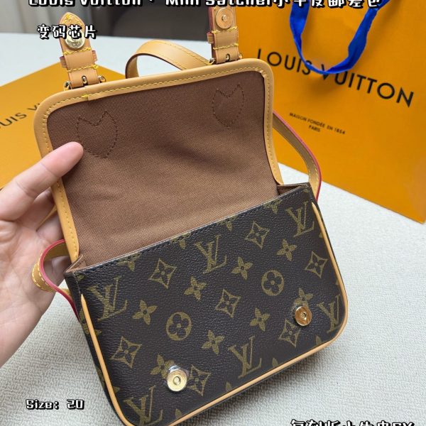 Louis Vuitton brown with beige trim Satchel · 20