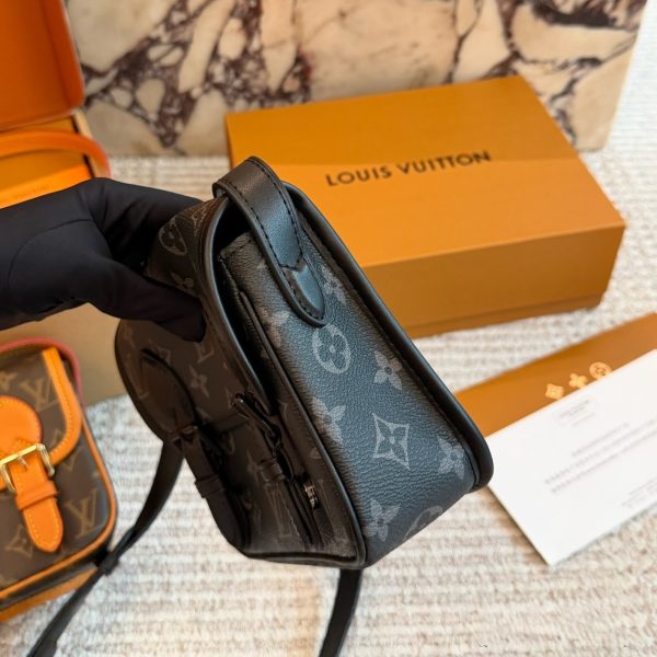 Louis Vuitton brown with orange trim satchel · 19.5×15×7