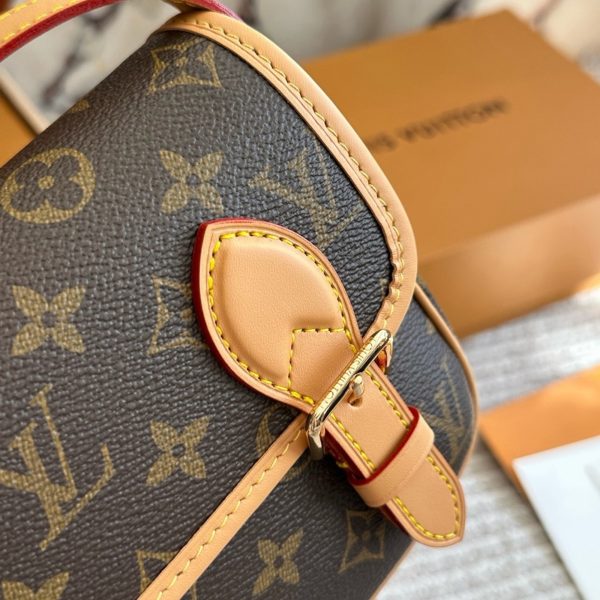 Louis Vuitton brown with beige trim satchel · 19x16