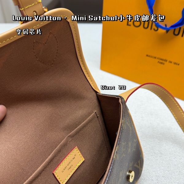 Louis Vuitton brown with beige trim Satchel · 20