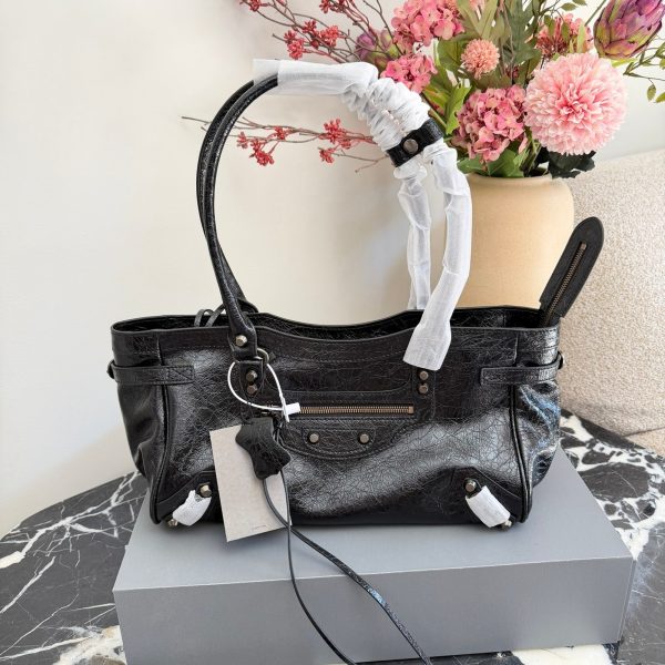Balenciaga Le City East-West Motorcycle Bag, P275
