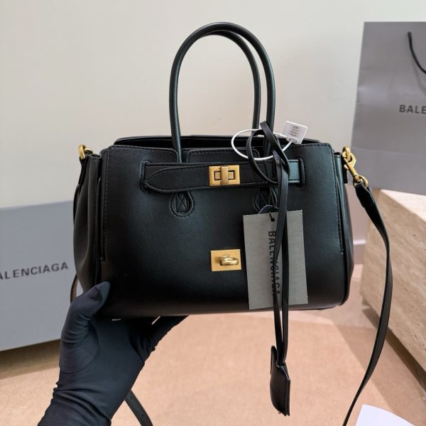 Mini Structured Top-Handle Bag, P295