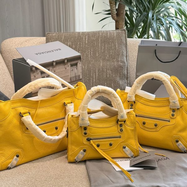 Balenciaga Le City Motorcycle Bag in Distressed Leather