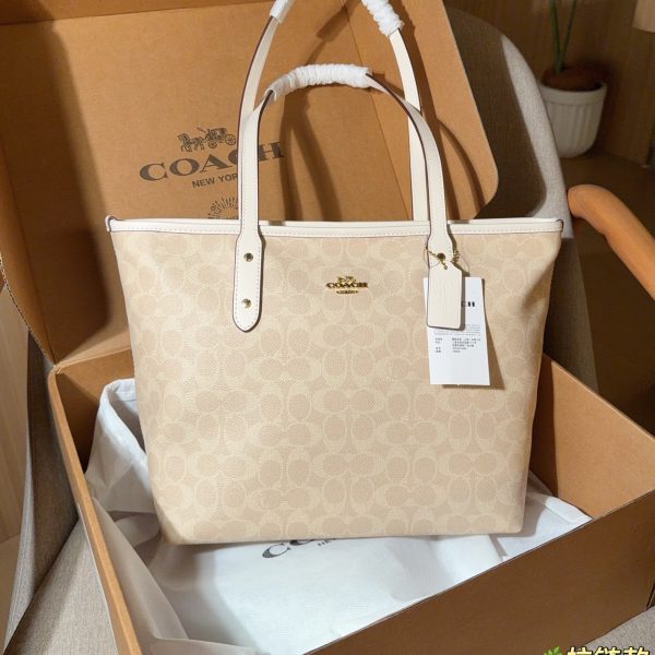 Coach City Tote Zip-Top Shoulder Bag 29cm with Gift Box
