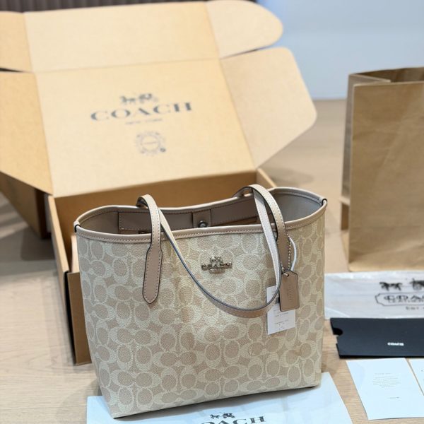 Coach City23 Mini Tote in Signature Coated Canvas, P190