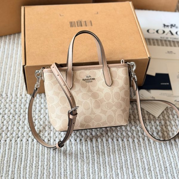 Coach City15 Mini Tote in Pastel Rainbow Print & Leather, P210