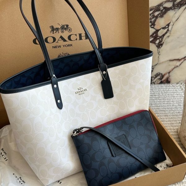 Coach Signature City Tote 35 x 27 cm Double-Side Print