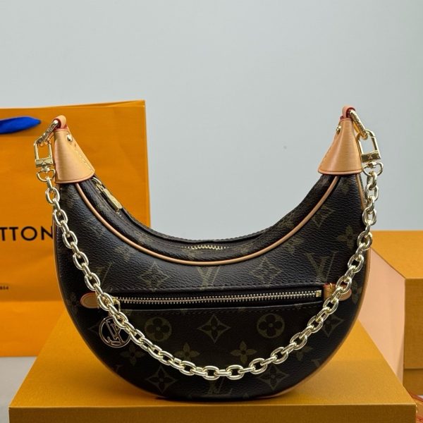 Louis Vuitton Monogram Loop Crescent Shoulder Bag