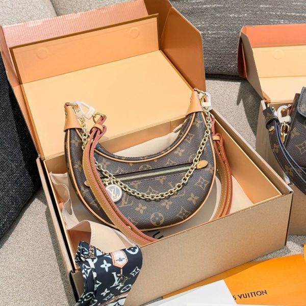 Louis Vuitton Loop Moon Crescent Bag P215 — Monogram