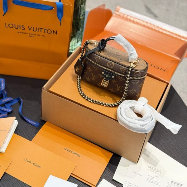 Louis Vuitton Monogram Vanity Case Cosmetic Pouch with Ribbon