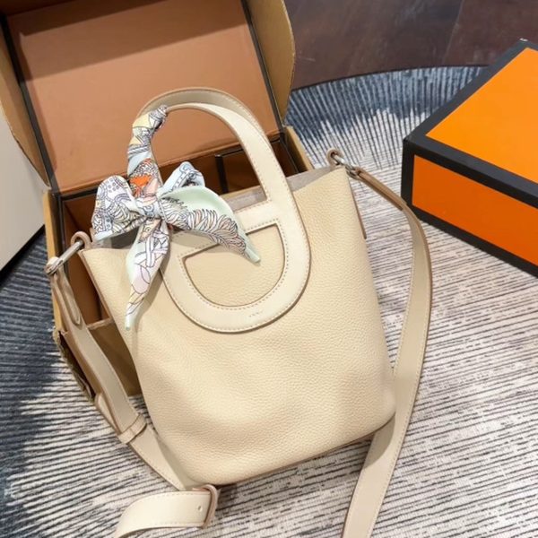 Structured Top-Handle Bag with Pig-Nose Handle Detail