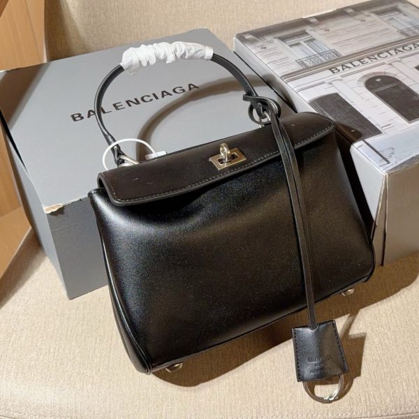 Balenciaga Rodeo Mini Tote in Calfskin, 22 × 16 × 8 cm