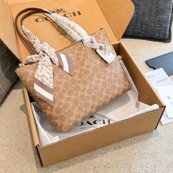 Coach Fiona 24 Tote Bag, P210 — Signature Coated Canvas