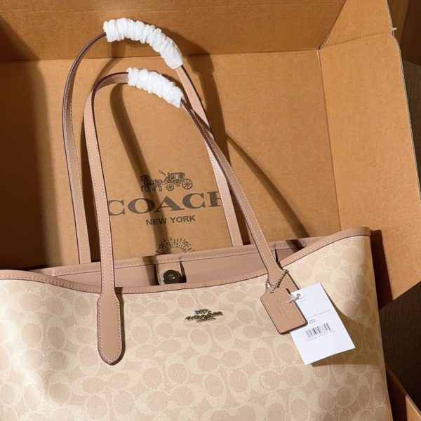 195 蔻驰coach City tote 吸扣版托特包购物袋 尺寸32×28×15 礼盒包装