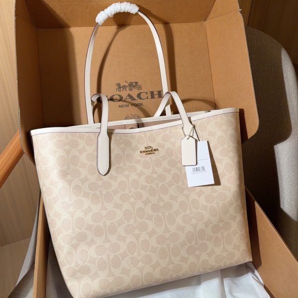 195 蔻驰coach City tote 吸扣版托特包购物袋 尺寸32×28×15 礼盒包装