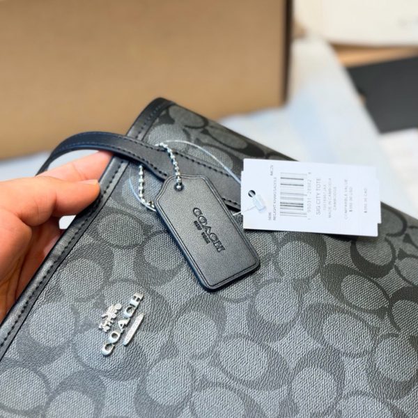 原单版本 牛皮 p235 Coach & city tote经典托特包手提单肩 coach新款 托特包 奥莱款 coac