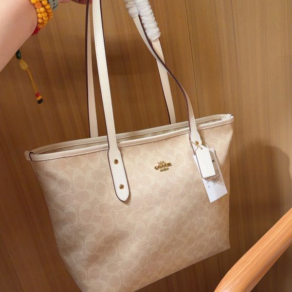 200 蔻驰coach City tote 拉链版托特包购物袋 尺寸29×27×13 礼盒包装