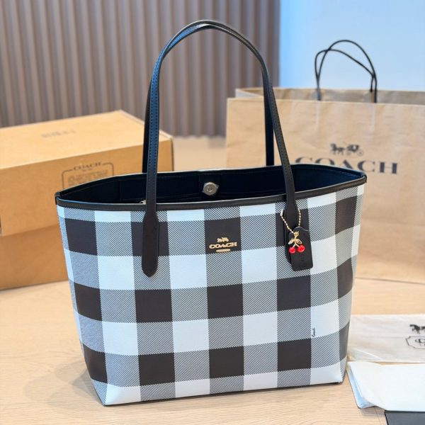 牛皮版本 p190 Coach & city tote经典托特包手提单肩 coach新款 托特包 奥莱款 coach新款