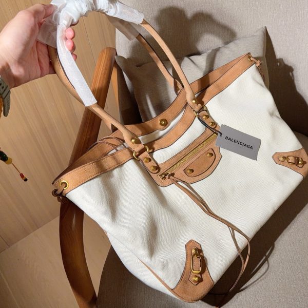 310 大号 巴黎世家Balenciaga Le City机车腋下包​​！帆布大托特！ 尺寸40×28×13 礼盒包装2