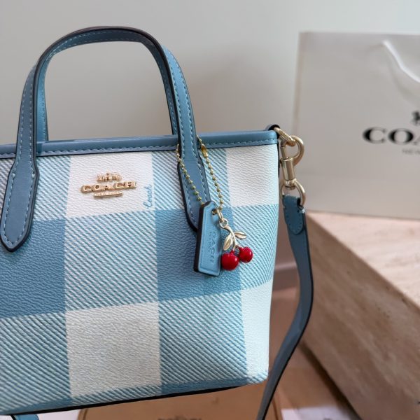 P175 格子系列 COACH City15迷你托特包