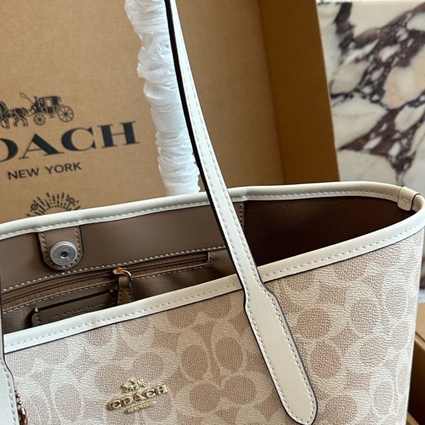 175 配盒 size：35 27cm coach家 吸扣单面city托特包 经典logo购物袋tote包 大爆款 分分
