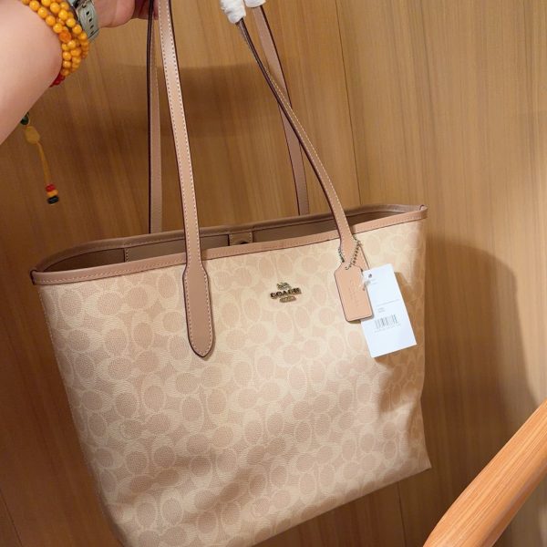 195 蔻驰coach City tote 吸扣版托特包购物袋 尺寸32×28×15 礼盒包装