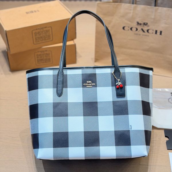 牛皮版本 p190 Coach & city tote经典托特包手提单肩 coach新款 托特包 奥莱款 coach新款