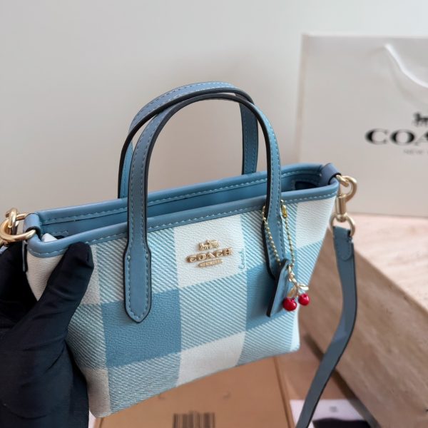 P175 格子系列 COACH City15迷你托特包