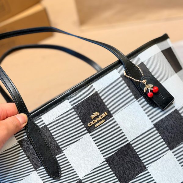 牛皮版本 p190 Coach & city tote经典托特包手提单肩 coach新款 托特包 奥莱款 coach新款
