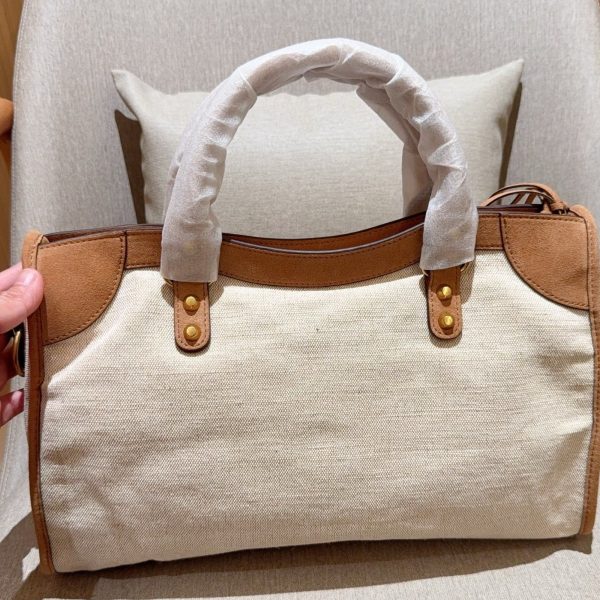 315 大号 巴黎世家Balenciaga LeCity机车手提包​​！帆布托特包 尺寸38×24×13 礼盒包装200