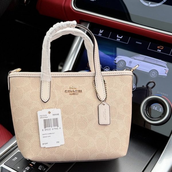 p215 高端货‼️ 新款 “ COACH ”蔻驰单肩包 蔻驰斜挎手提包 COACH蔻驰 City 15 品牌徽标可拆卸